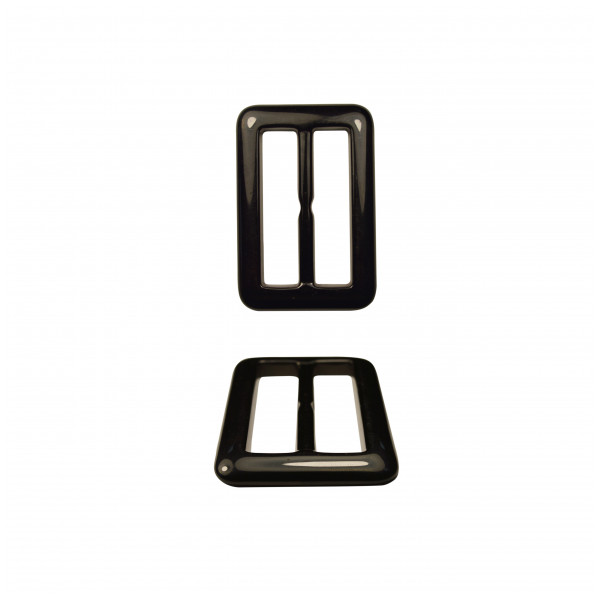 Пряжка пластик, 6см, цвет черный